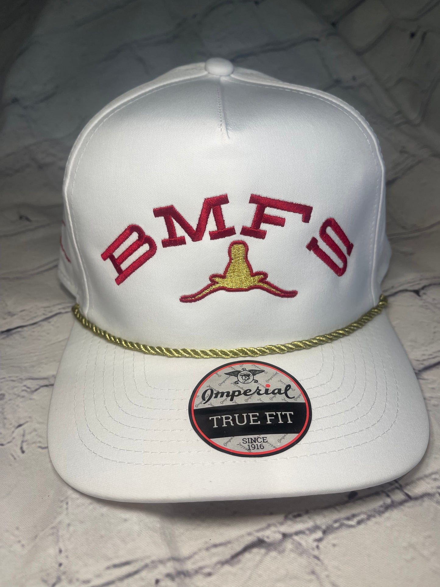 BMFS horns down Oklahoma  Golden hat Imperial golf hat