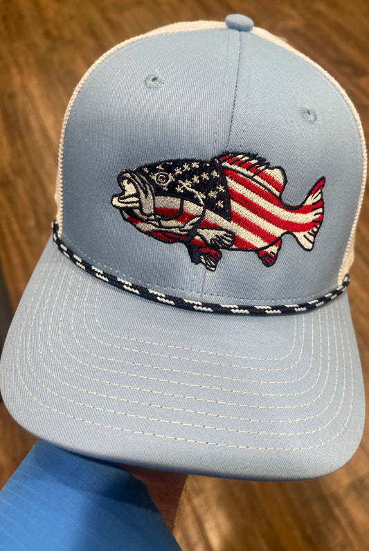 USA fish rope hat