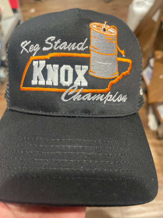 Knox Rocky top Keg stand champion Tennessee trucker hat
